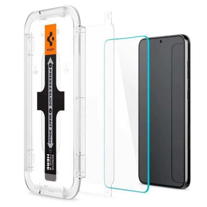 Apsauginis stiklas Spigen GLAS.TR EZ FIT 2 PAKETAI GALAXY S23 CLEAR