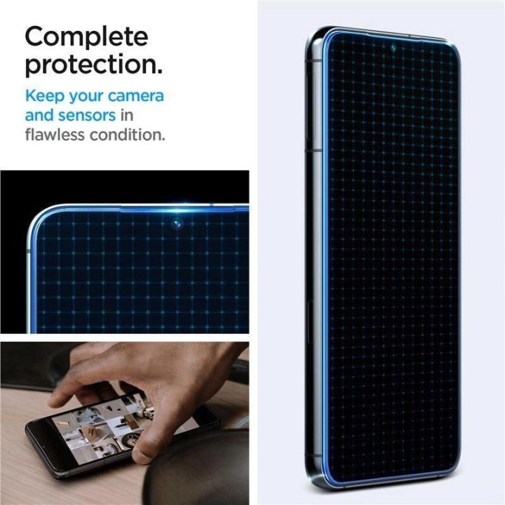 Apsauginis stiklas Spigen GLAS.TR EZ FIT 2 PAKETAI GALAXY S23 CLEAR