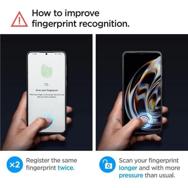 Apsauginis stiklas Spigen GLAS.TR EZ FIT 2 PAKETAI GALAXY S23 CLEAR