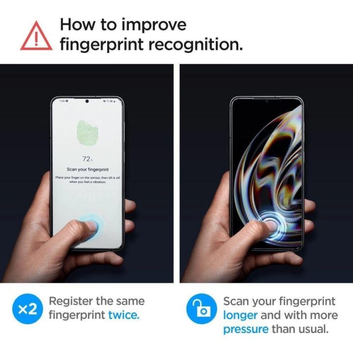 Apsauginis stiklas Spigen GLAS.TR EZ FIT 2 PAKETAI GALAXY S23 CLEAR