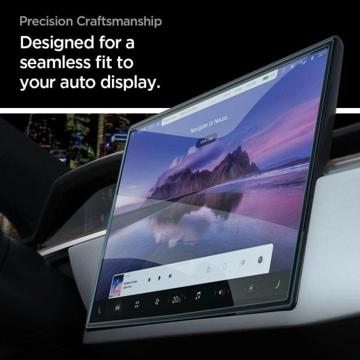 Apsauginis stiklas Spigen GLAS.TR EZ FIT TESLA MODEL X 2022 / MODEL S 2021 BLACK