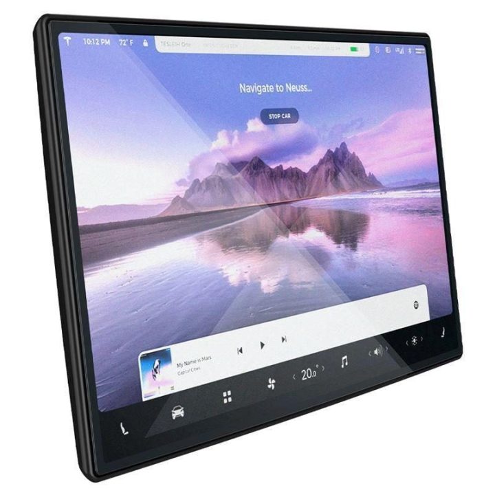 Apsauginis stiklas Spigen GLAS.TR EZ FIT TESLA MODEL X 2022 / MODEL S 2021 BLACK