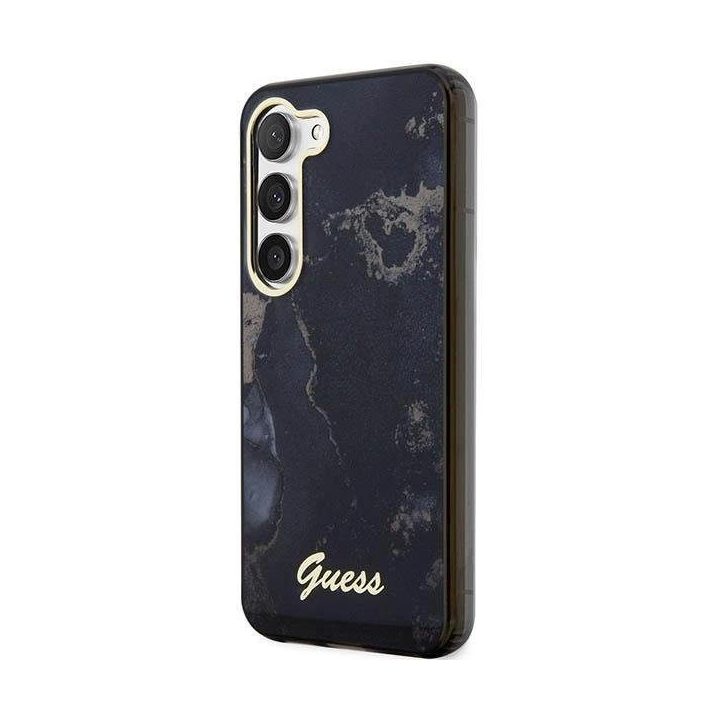 Guess GUHCS23MHTMRSK S23+ S916 juodas/juodas deklas Golden Marble Collection