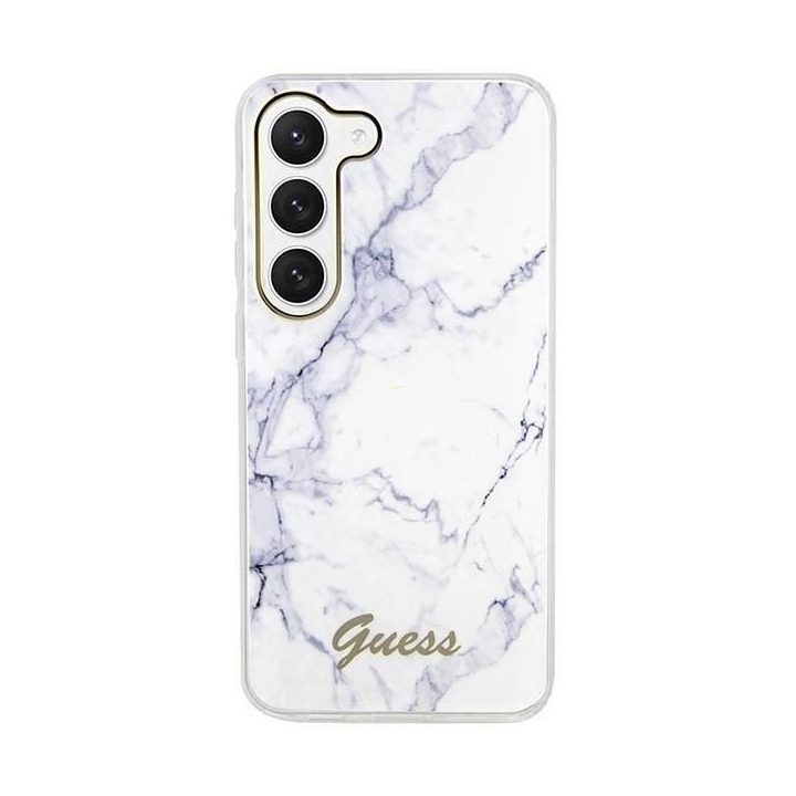 Guess GUHCS23MPCUMAH S23+ S916 baltos/baltos spalvos deklas Marmuras