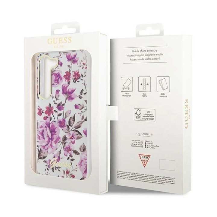 Guess GUHCS23SHCFWST S23 S911 baltos/baltos spalvos deklas Gėlių kolekcija