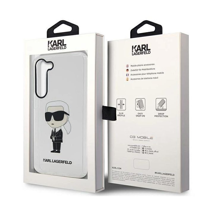 Karl Lagerfeld KLHCS23MHNIKTCT S23+ S916 skaidrus deklas Ikonik Karl Lagerfeld