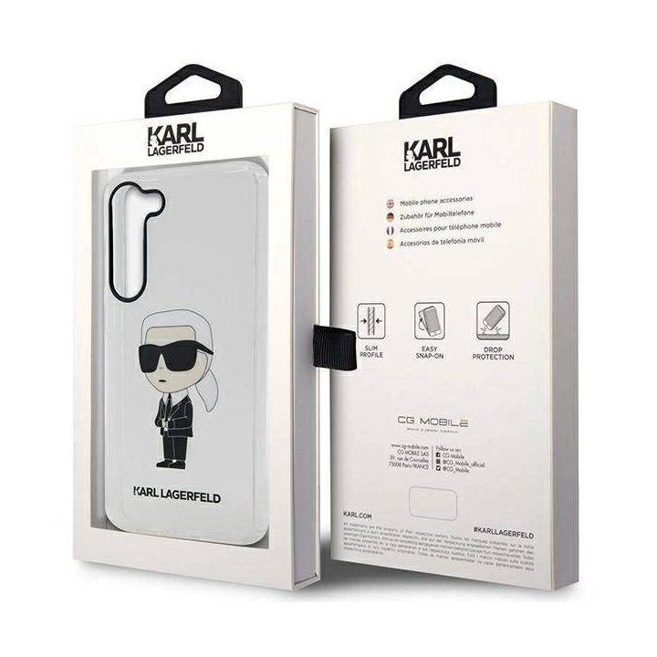 Karl Lagerfeld KLHCS23SHNIKTCT S23 S911 skaidrus deklas Ikonik Karl Lagerfeld