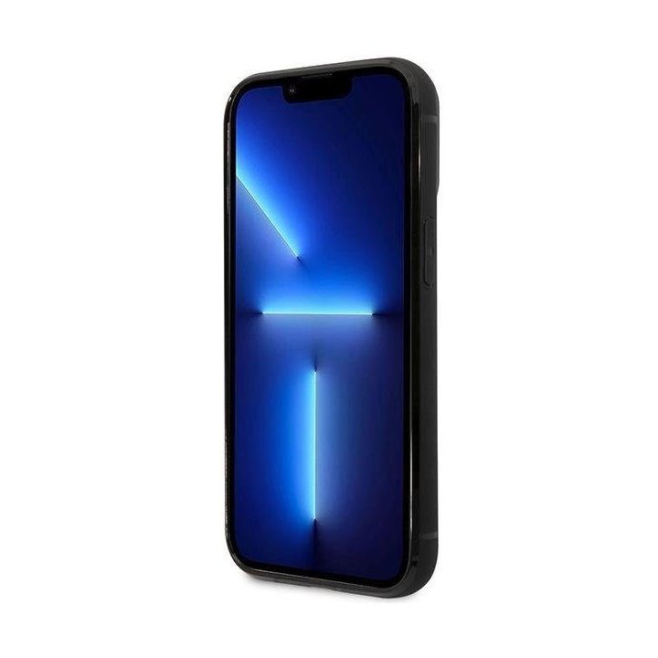 Dėklas BMW BMHCP14X22RSEPK iPhone 14 Pro Max 6.7 , juodas/juodas, odinis, su kortelių lizdu