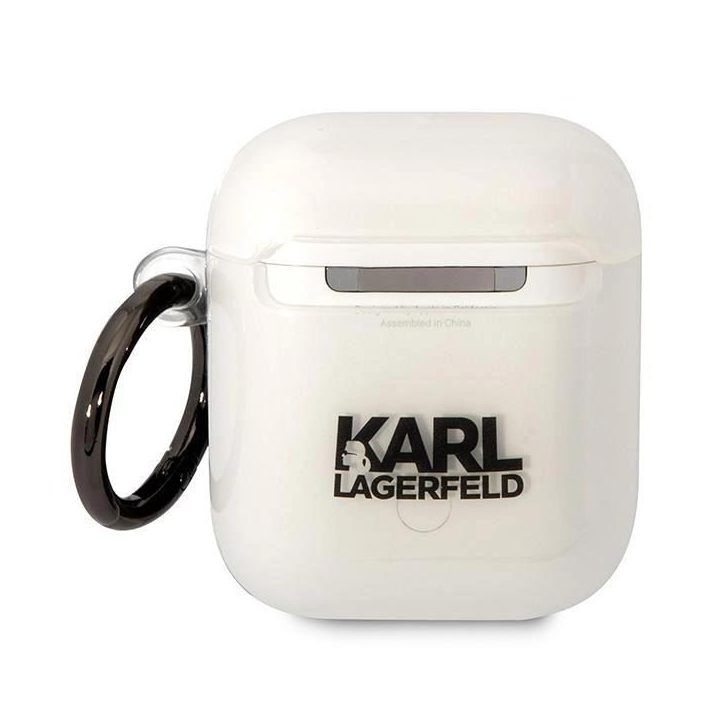 Karl Lagerfeld KLA2HNCHTCT Airpods 1/2 dangtelio skaidrus Ikonik Choupette