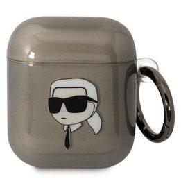 Karl Lagerfeld KLA2HNIKTCK AirPods 1/2 dangtelis juodas/juodas Karl`s Head