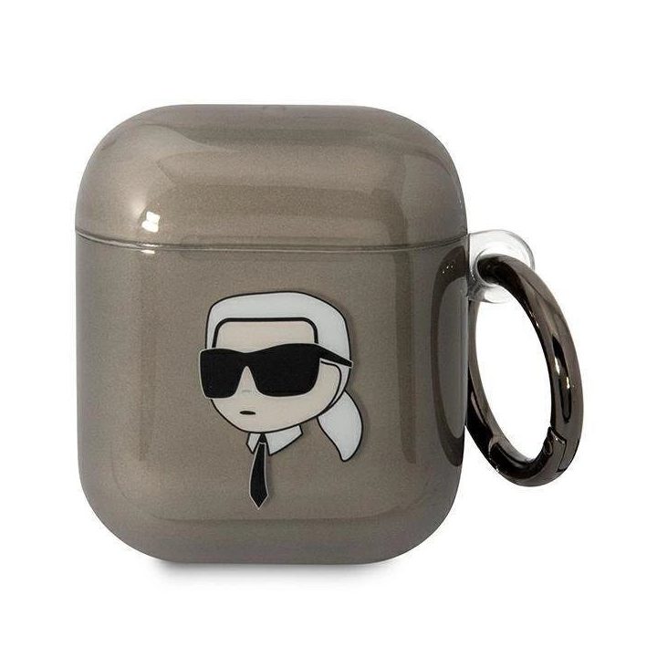 Karl Lagerfeld KLA2HNIKTCK AirPods 1/2 dangtelis juodas/juodas Karl`s Head