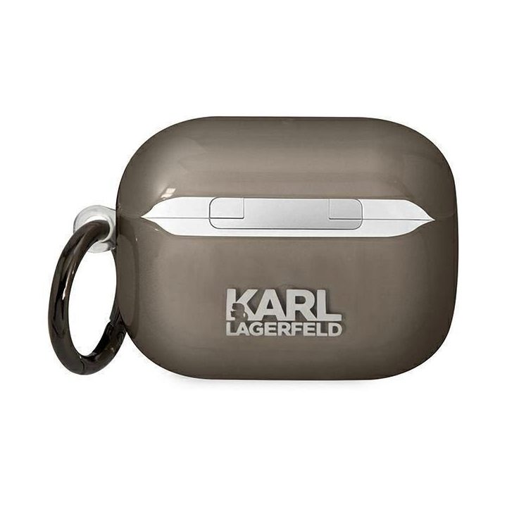 Karl Lagerfeld KLAPHNIKTCK AirPods Pro dangtelis juodas/juodas Karl's Head
