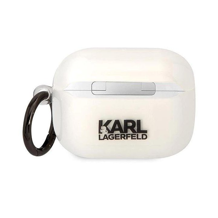 Karl Lagerfeld KLAPHNIKTCT AirPods Pro dangtelis skaidrus Karl`s Head