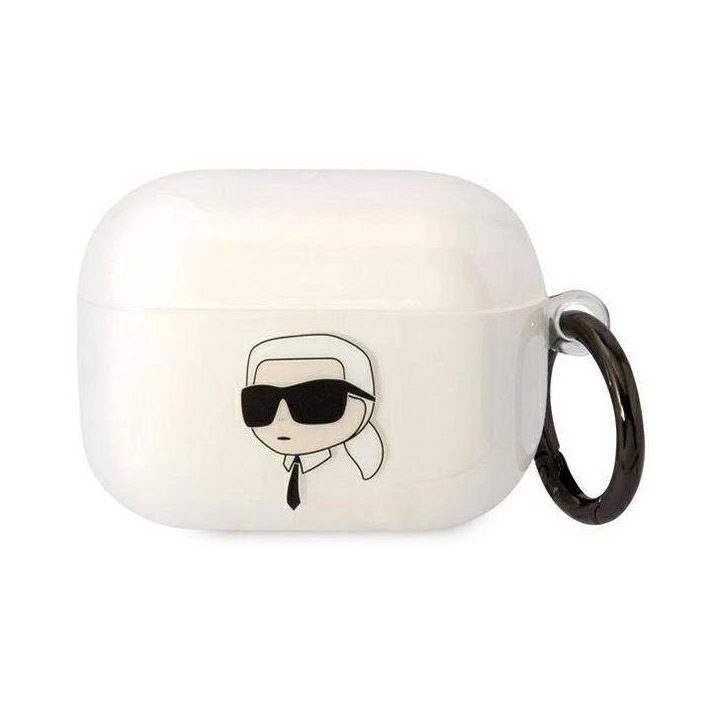 Karl Lagerfeld KLAPHNIKTCT AirPods Pro dangtelis skaidrus Karl`s Head