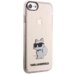Karl Lagerfeld KLHCI8HNCHTCP iPhone 7/8/ SE 2020 / SE 2022 rausvas/rožinis deklas Ikonik Choupette