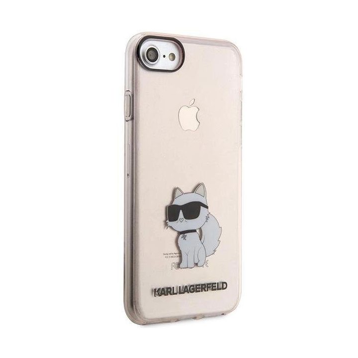 Karl Lagerfeld KLHCI8HNCHTCP iPhone 7/8/ SE 2020 / SE 2022 rausvas/rožinis deklas Ikonik Choupette