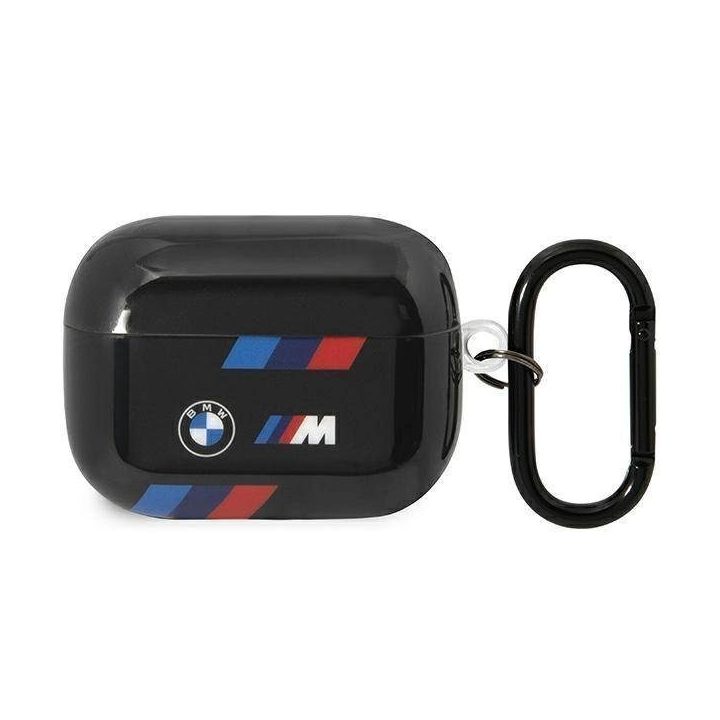 BMW BMAP222SOTK AirPods Pro 2 gen dangtelis juodas/juodas Tricolor Stripes
