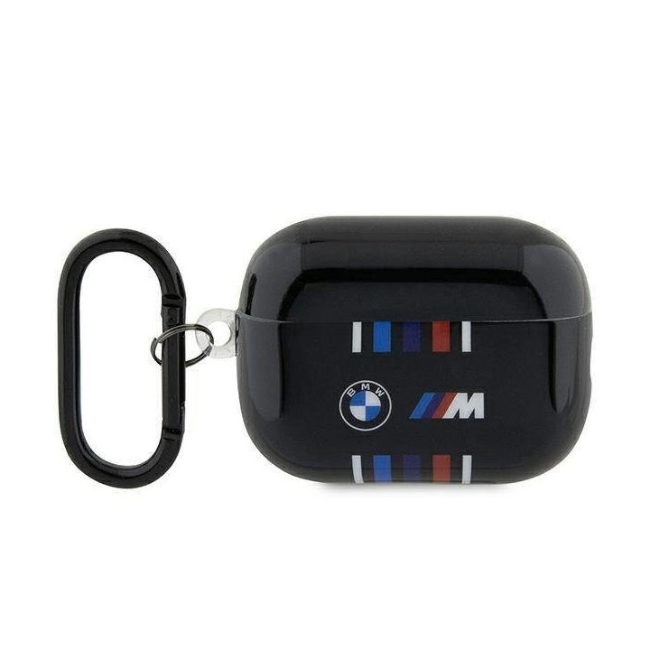 BMW BMAP222SWTK AirPods Pro 2 gen dangtelis juodas/juodas Kelių spalvų linijos