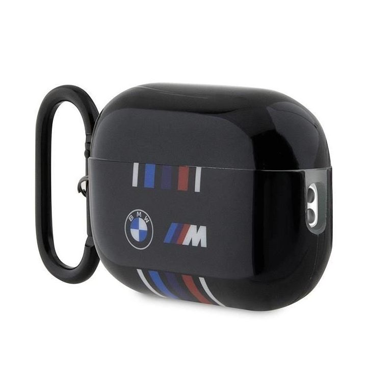 BMW BMAP222SWTK AirPods Pro 2 gen dangtelis juodas/juodas Kelių spalvų linijos