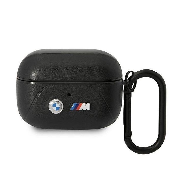 BMW BMAP22PVTK AirPods Pro dangtelis juodas/juodas Odinis išlenkta linija