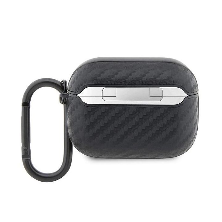 BMW BMAPWMPUCA2 AirPods Pro dangtelis juodas/juodas Anglis Dvigubas metalinis logotipas