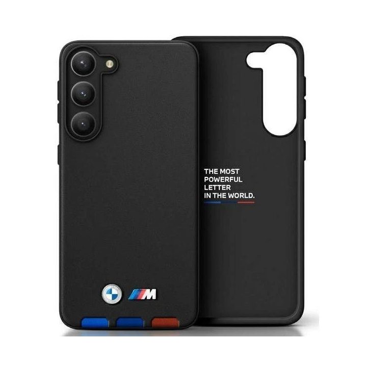 Dėklas BMW BMHCSA5422PTDK A54 juodas/juodas Odinis antspaudas Tricolor