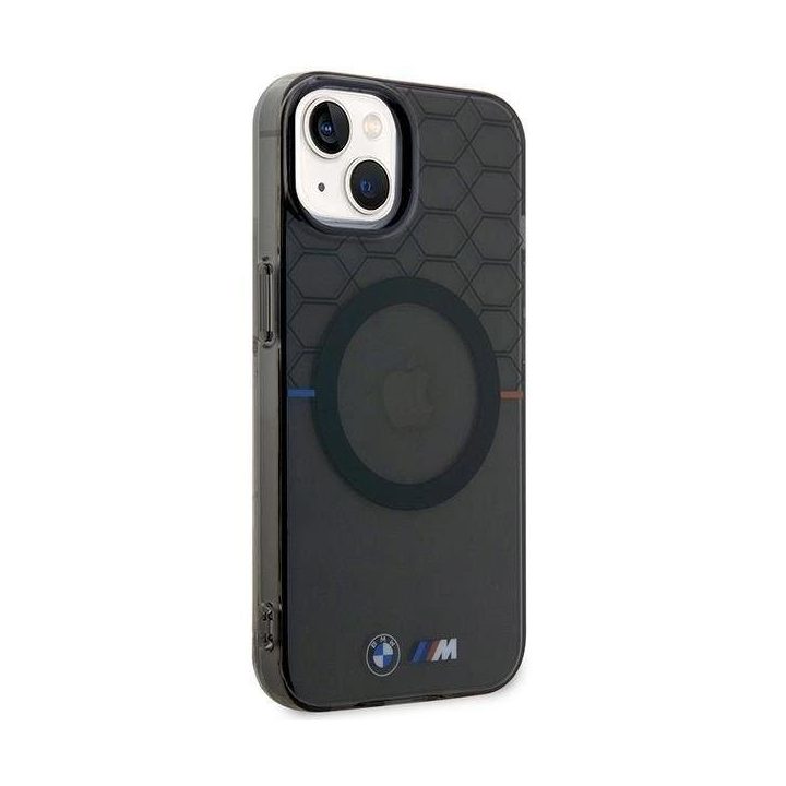 BMW modelio MagSafe dėklas iPhone 14 Plus - pilkas