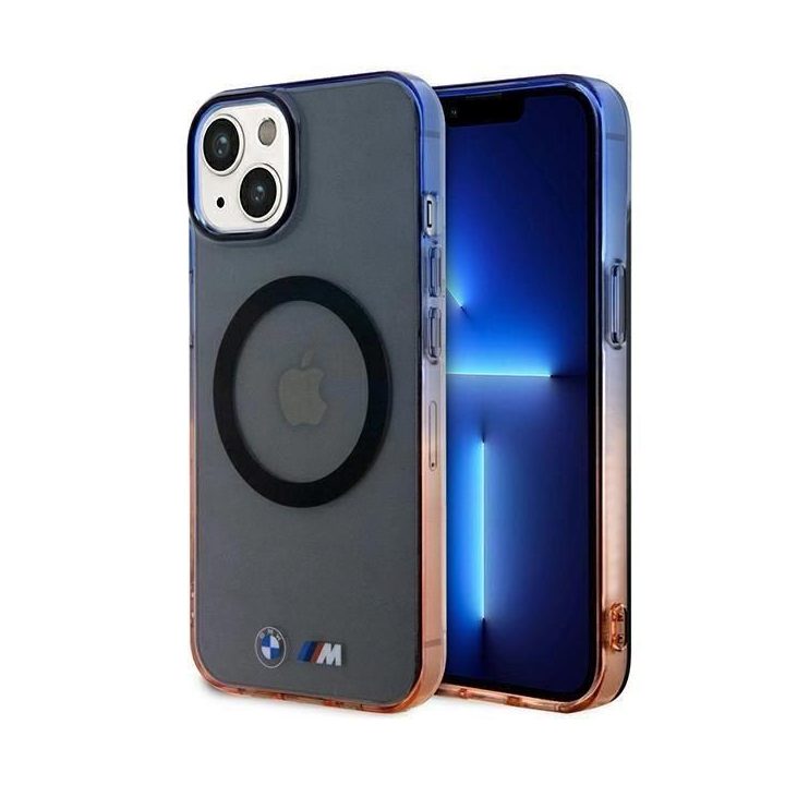 Dėklas BMW Gradient Bumper MagSafe iPhone 14 Plus - šonas