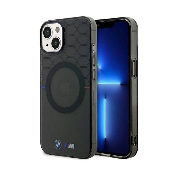 Dėklas BMW BMHMP14SHGPK iPhone 14 6.1 pilkas/pilkas MagSafe