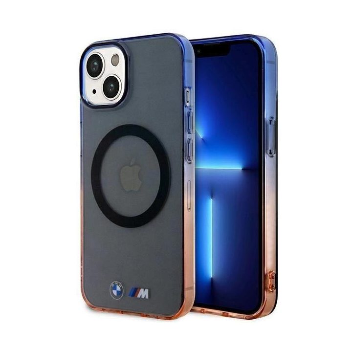 Dėklas BMW BMHMP14SHTGE iPhone 14 6.1 pilkas/pilkas deklas Gradient Bumper MagSafe