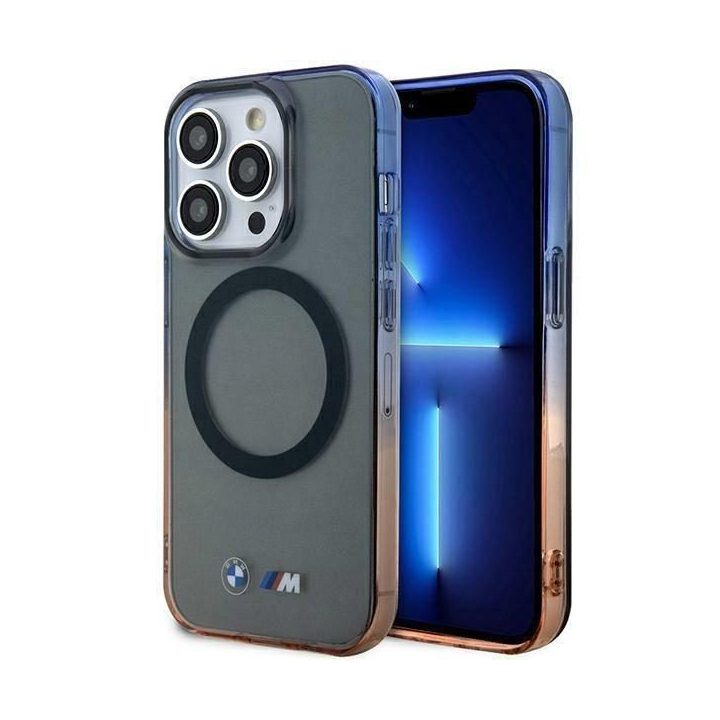 Dėklas BMW BMHMP14XHTGE iPhone 14 Pro Max 6.7 pilkas/pilkas deklas Gradient Bumper MagSafe