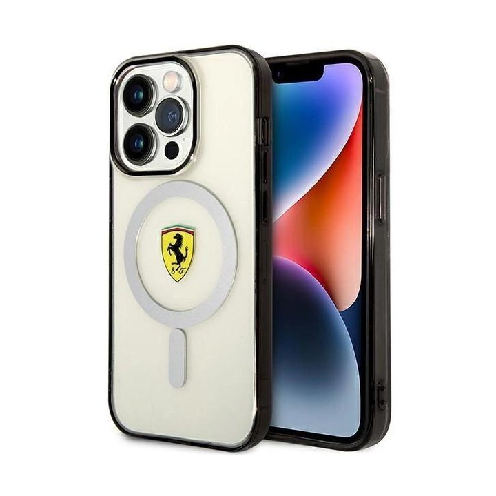 Ferrari FEHMP14LURKT iPhone 14 Pro 6,1 skaidrus/permatomas deklas Outline Magsafe