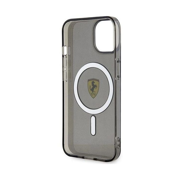 Ferrari FEHMP14MURKK iPhone 14 Plus 6,7 juodos/juodos spalvos deklas Translucent Magsafe
