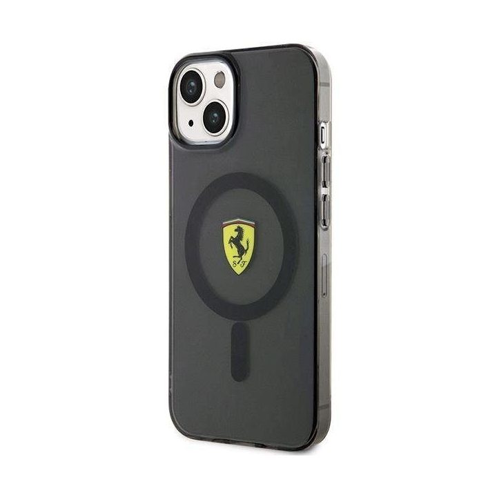 Ferrari FEHMP14MURKK iPhone 14 Plus 6,7 juodos/juodos spalvos deklas Translucent Magsafe