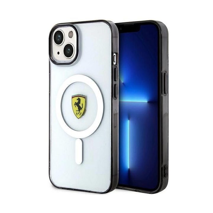 Ferrari FEHMP14MURKT iPhone 14 Plus 6,7 skaidrus/permatomas deklas Outline Magsafe