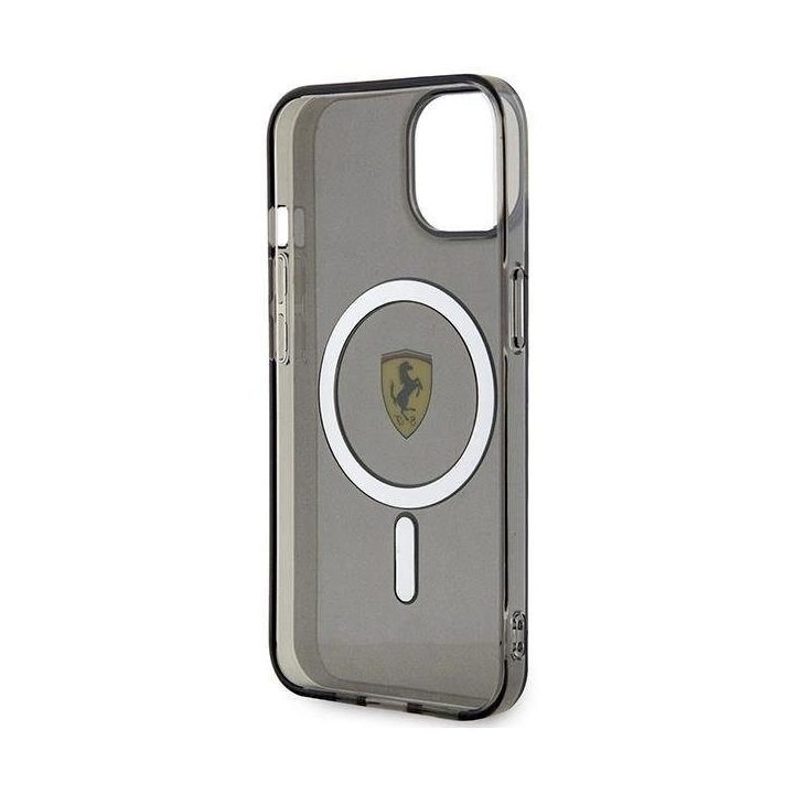 Ferrari FEHMP14SURKK iPhone 14 6,1 juodos/juodos spalvos deklas Translucent Magsafe