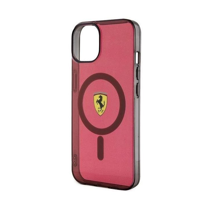Ferrari FEHMP14SURKR iPhone 14 6,1 6,1 raudonos/raudonos spalvos deklas permatomas Magsafe