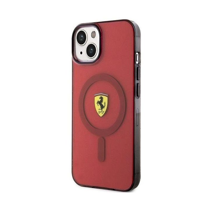 Ferrari FEHMP14SURKR iPhone 14 6,1 6,1 raudonos/raudonos spalvos deklas permatomas Magsafe
