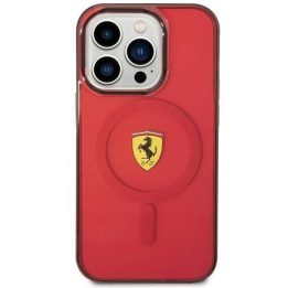 Ferrari FEHMP14XURKR iPhone 14 Pro Max 6,7 raudonas/raudonas deklas permatomas Magsafe