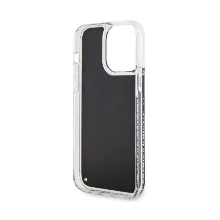 Guess GUHCP14XLCSGSGK iPhone 14 Pro Max 6,7 juodas/juodas deklas Liquid Glitter Marble
