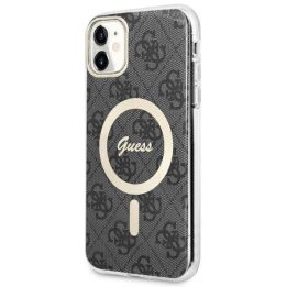 Guess GUHMN61H4STK iPhone 11 6.1 juodos/juodos spalvos deklas 4G MagSafe