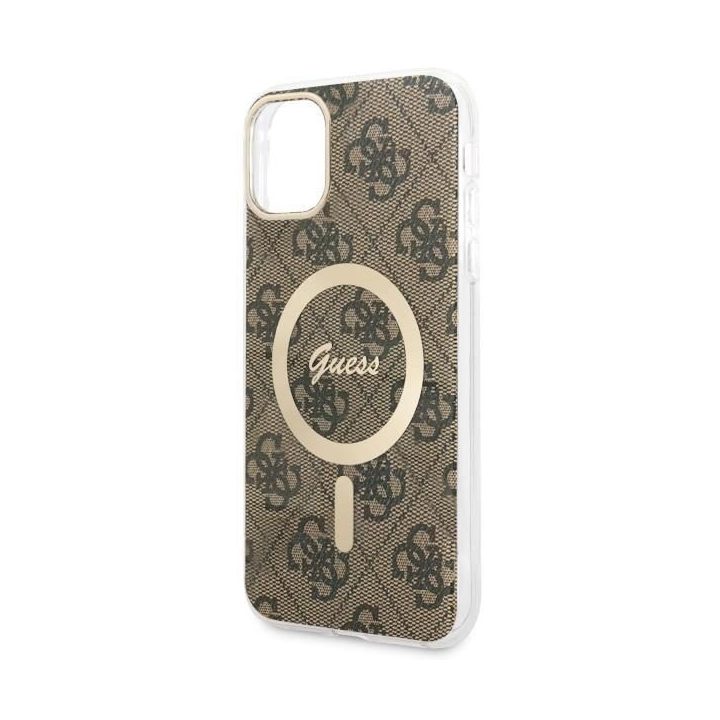 Guess GUHMN61H4STW iPhone 11 6.1 rudos/rudos spalvos deklas 4G MagSafe