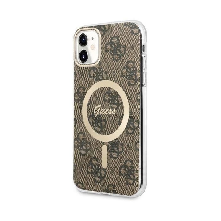 Guess GUHMN61H4STW iPhone 11 6.1 rudos/rudos spalvos deklas 4G MagSafe