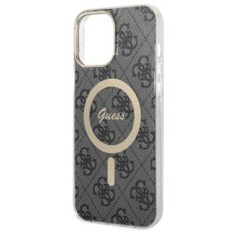 Guess GUHMP13XH4STK iPhone 13 Pro Max 6,7 juodos/juodos spalvos deklas 4G MagSafe