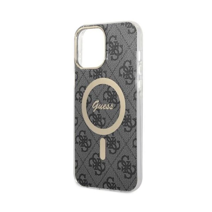 Guess GUHMP13XH4STK iPhone 13 Pro Max 6,7 juodos/juodos spalvos deklas 4G MagSafe