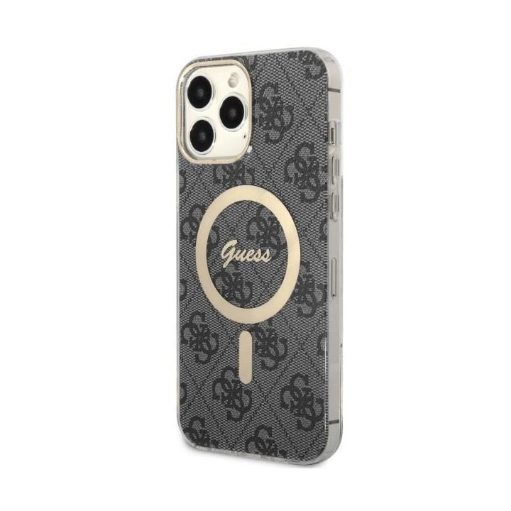Guess GUHMP13XH4STK iPhone 13 Pro Max 6,7 juodos/juodos spalvos deklas 4G MagSafe