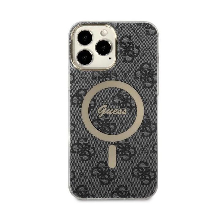 Guess GUHMP13XH4STK iPhone 13 Pro Max 6,7 juodos/juodos spalvos deklas 4G MagSafe