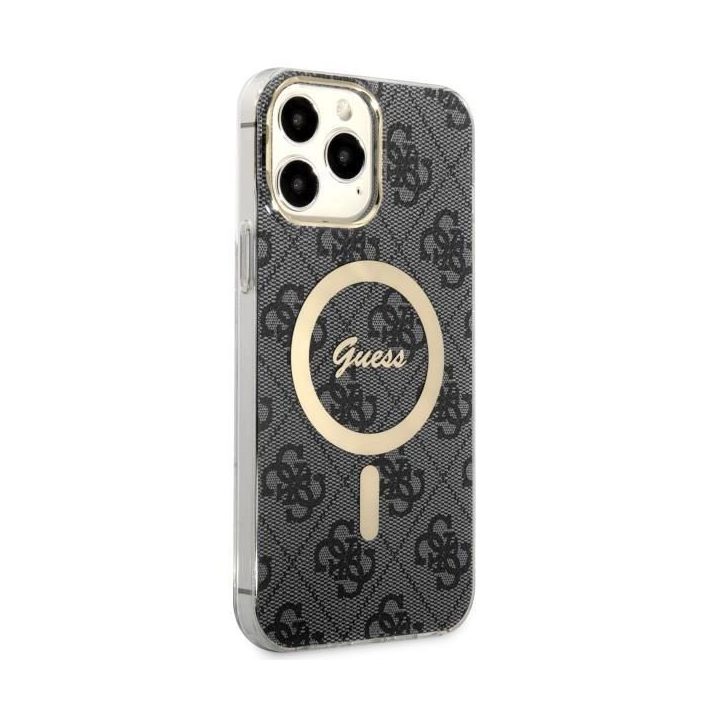 Guess GUHMP13XH4STK iPhone 13 Pro Max 6,7 juodos/juodos spalvos deklas 4G MagSafe