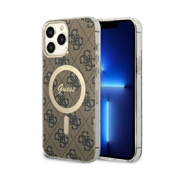 Guess GUHMP13XH4STW iPhone 13 Pro Max 6.7 rudos/rudos spalvos deklas 4G MagSafe