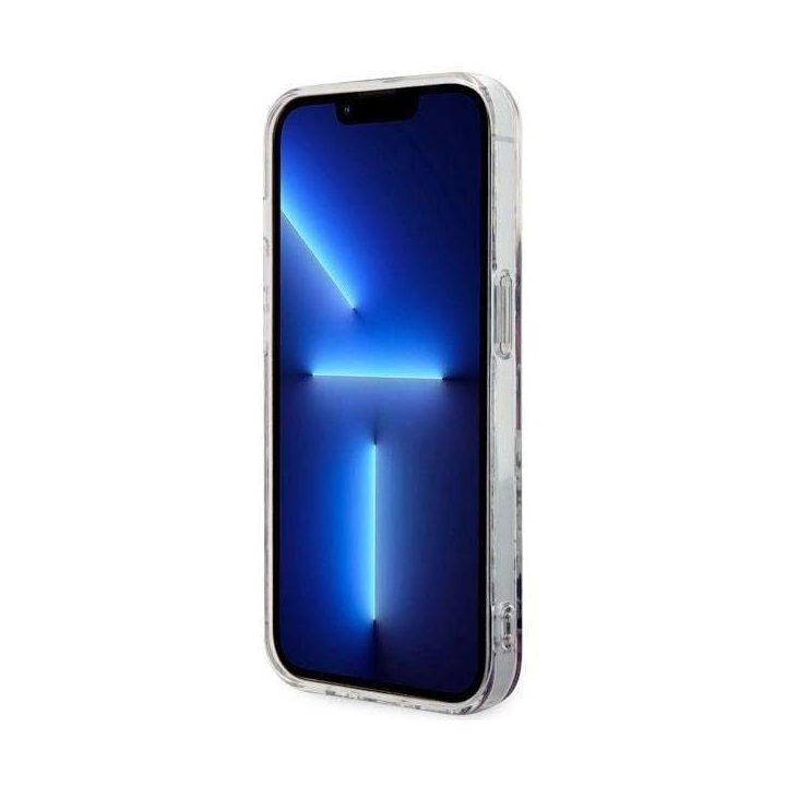 Guess GUHMP14LHCFWSP iPhone 14 Pro 6,1 rožinės/rožinės spalvos deklas Flower MagSafe